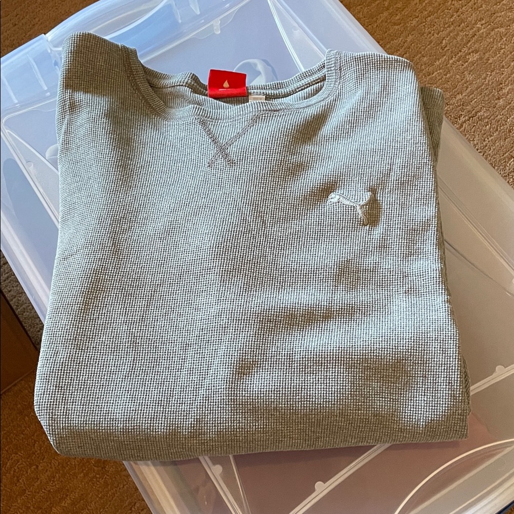 Puma Men's Light Gray Crewneck Sweater